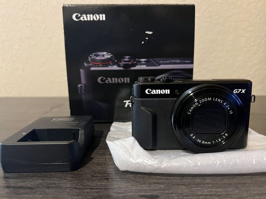 Canon PowerShot G7X Mark II 20.1 MP Compact Digital Camera - Black