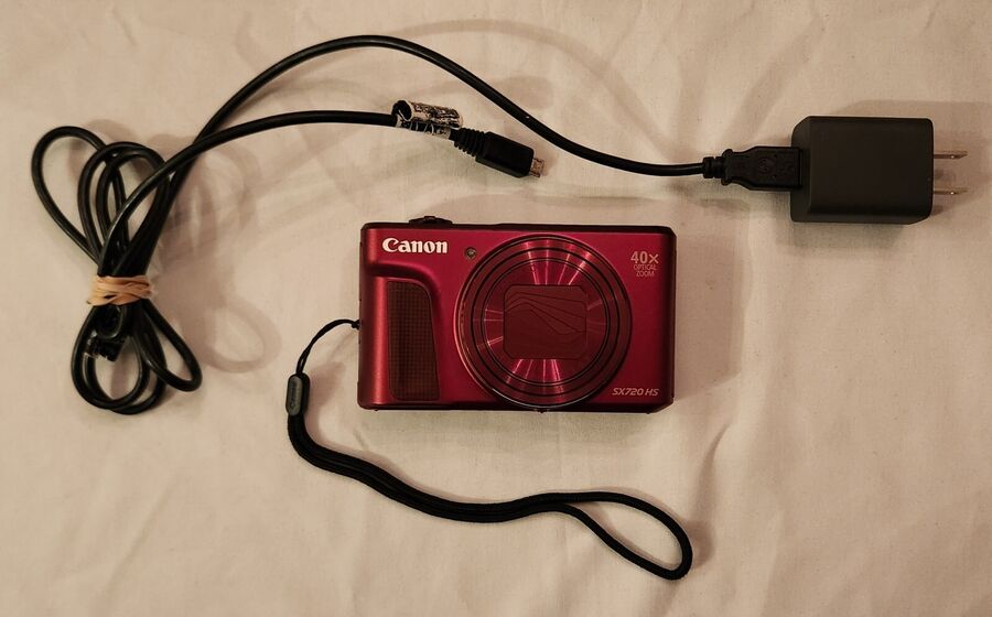 Canon PowerShot SX720 HS 20.3MP Compact Digital Camera Red - See Description