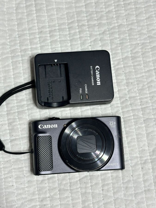 Canon PowerShot SX620 HS 20.2MP Compact Digital Camera Black With 32 Gig SD Card