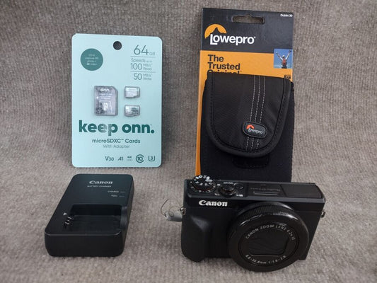 MINT Canon PowerShot G7 X Mark III 20.1MP Point & Shoot Digital Camera + Extras